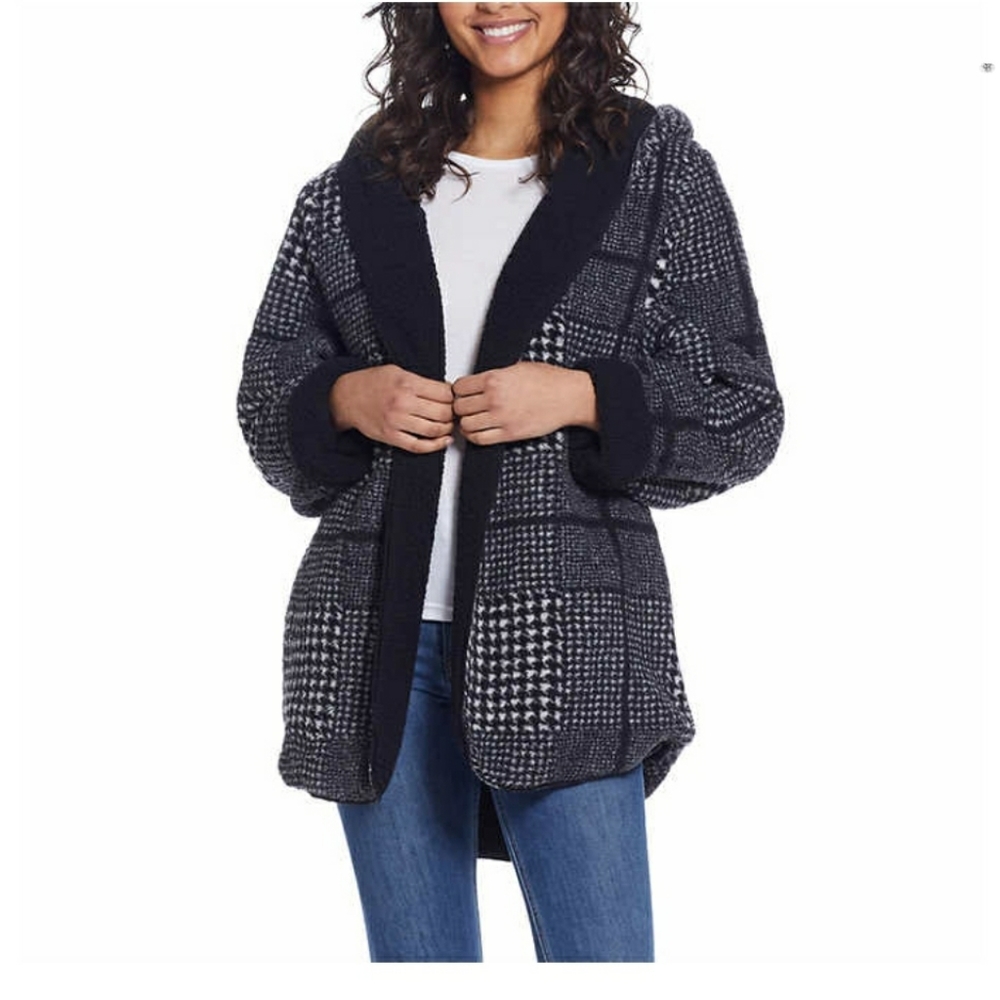 (Ewl)Weatherproof vintage ladies reversible plush jacket
